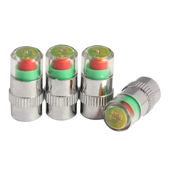 YingShiJie Auto Air Pressure Alarm device Alert Indicator Valve Stem Monitor Sensor Caps Car Tire Security Systems 2.4Bar | Автомобили и