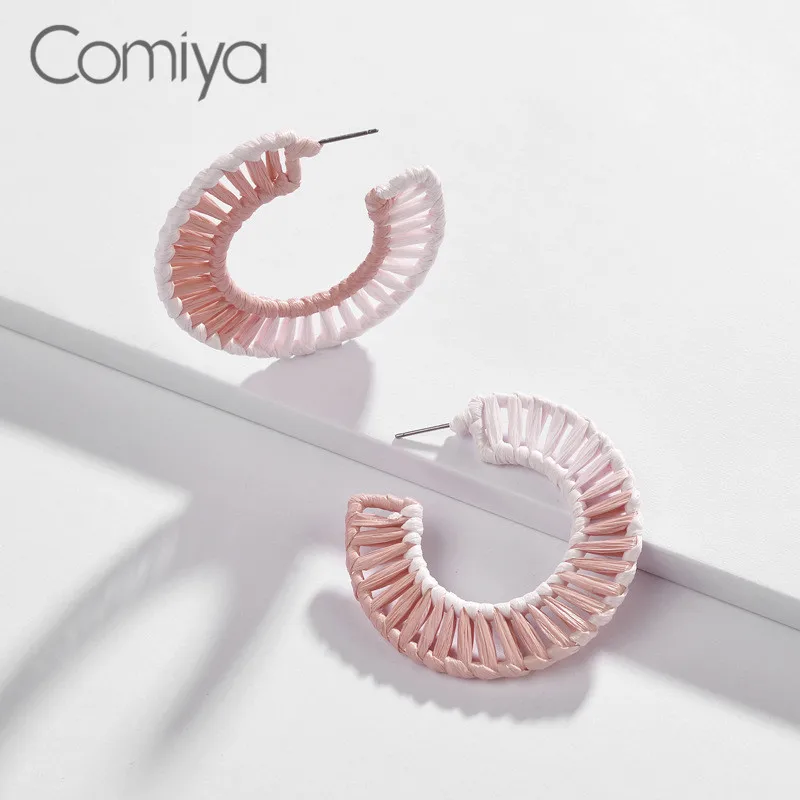 Comiya Personality Stud Earrings For Women Handmade Accessories Pendientes Big Earring Boucle Doreille Femme Wholesale | Украшения и