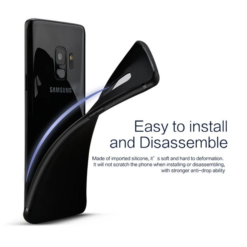 Prouphcs матовый мягкий чехол TPU для Samsung Galaxy S9 плюс силиконовый S8 S7 s7 Edge телефона|silicon