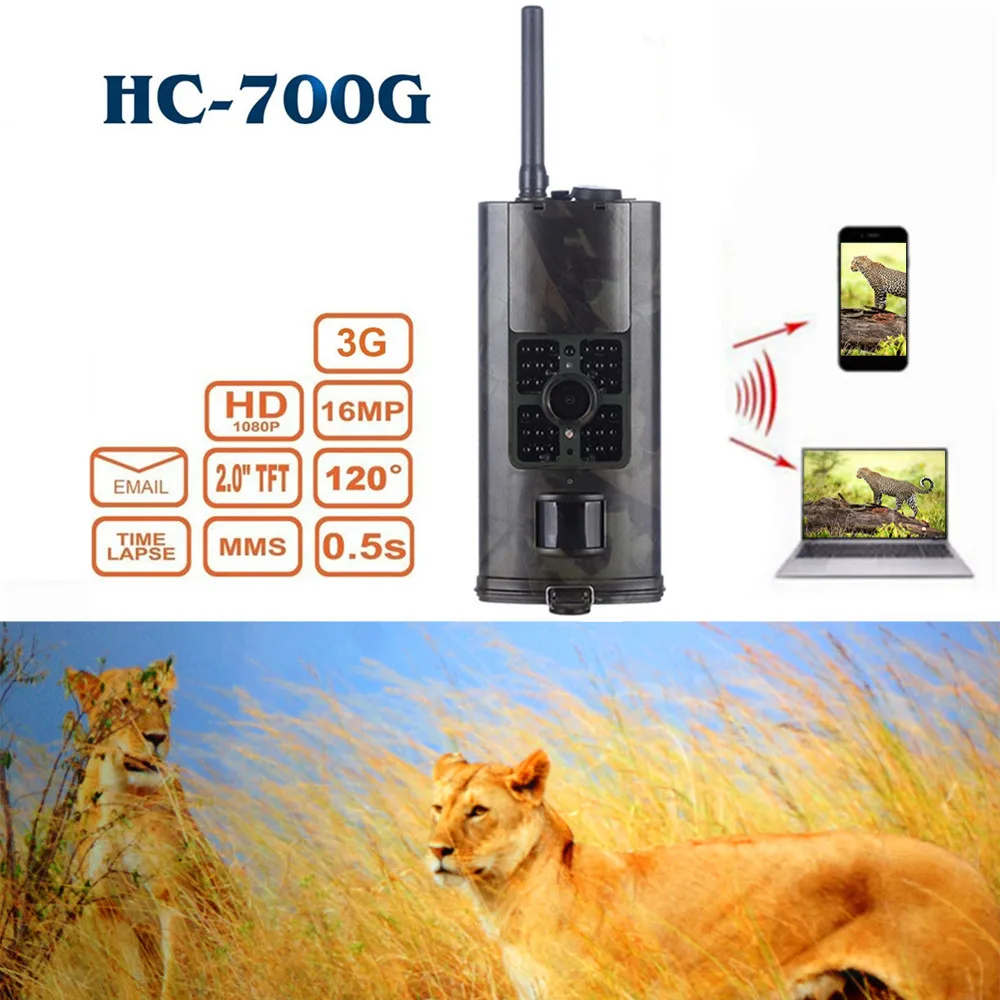 3G gsm Ночное видение инфракрасный Охота Камера Cam GPRS MMS SMS 120 градусов Trail дикий дикой