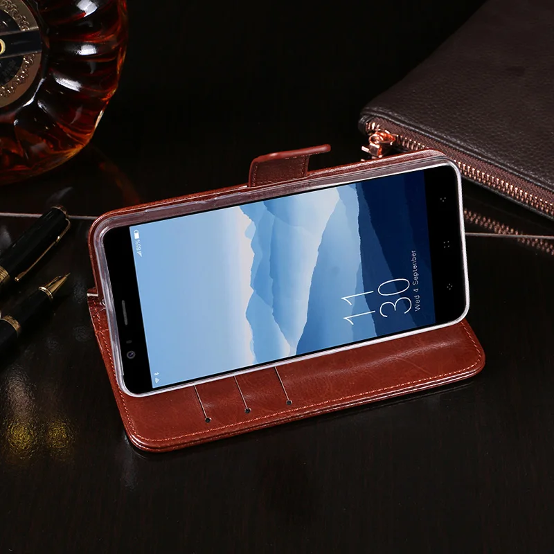 Кожаный чехол-книжка для Elephone P8 Mini противоударный чехол задней панели роскошный