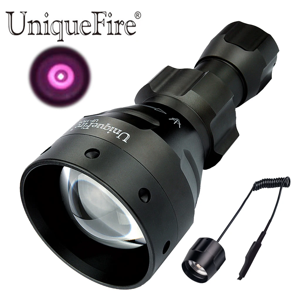 UniqueFire UF-1504 IR940nm Flashlight for Battery 18650 Rechargeable Infrared  +Pressure Switch with Memory Function