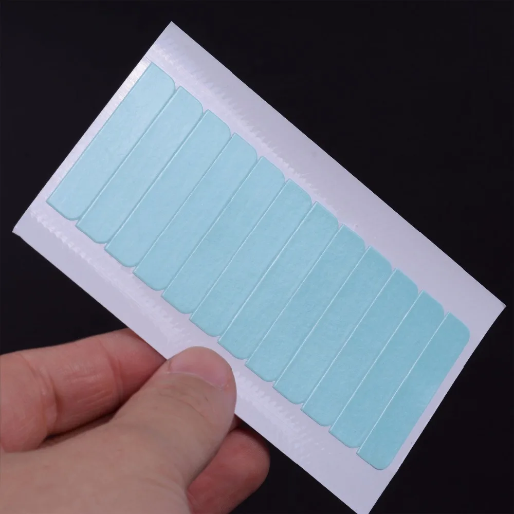 1 лист 12 PCS4CM* 0,8 см супер волос лента двусторонняя клейкая лента для натуральные волосы, инструменты для наращивания волос