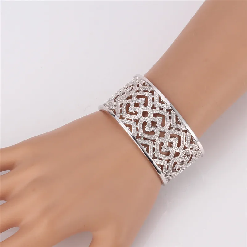 Браслеты KPOP браслеты-манжеты для мужчин/женщин желтое золото/серебристый цвет