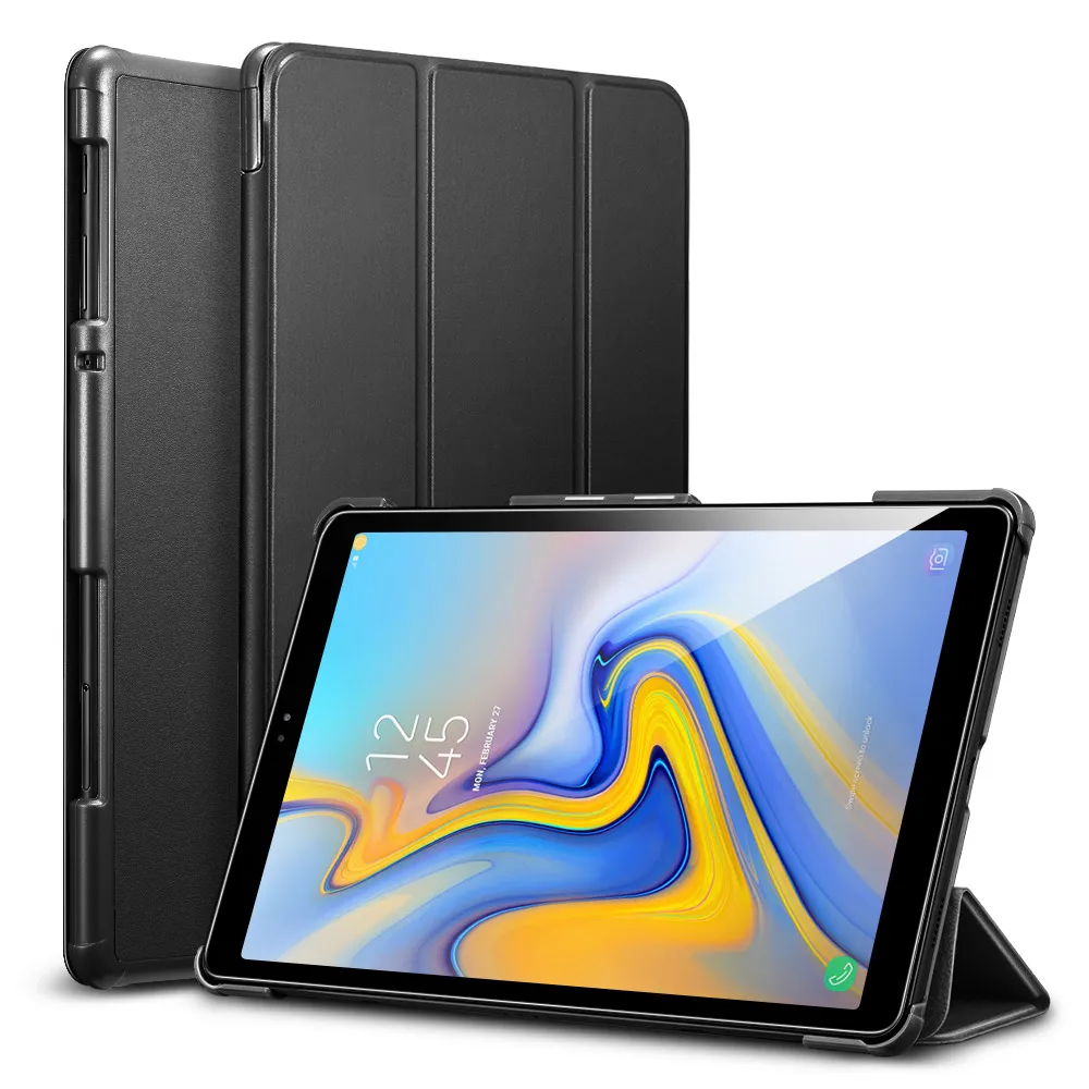 Black ESR чехол для samsung Galaxy Tab A 10," ультра-тонкий легкий смарт-чехол с трехстворчатой подставкой для samsung Galaxy Tab A 10,5 - Цвет: Black
