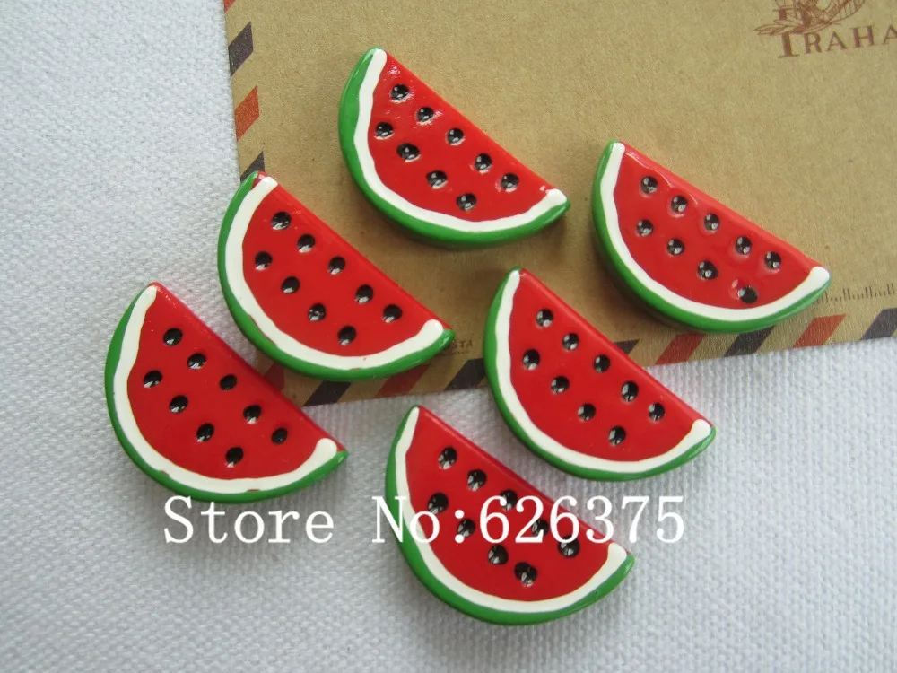Рена! Смола Kawaii Red Watrermelon для волос Лук Скрапбукинг телефон деко сделай сам (33*17