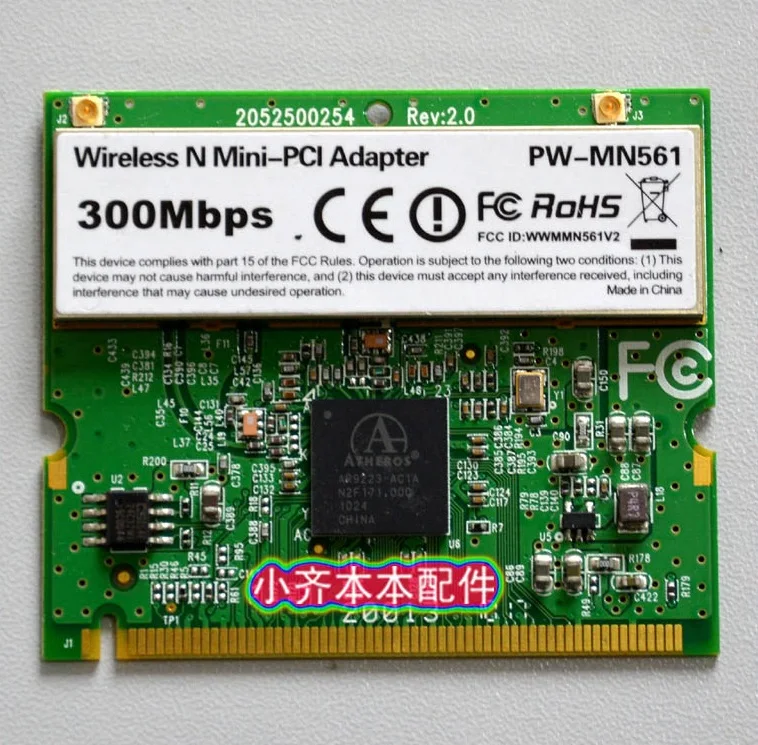 Оптовая продажа Atheros AR9223 беспроводной N WiFi адаптер PW-MN561 мини-PCI WLAN карта для Acer Asus
