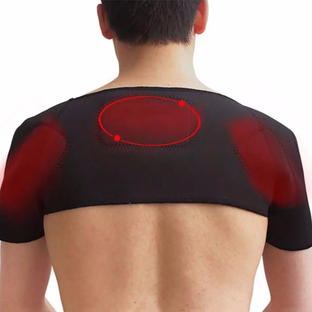Ourmaline Selfheating Shoulder Support Massager Magnetic Cervical Frozen Pad Massage Dropshipping back support massager | Красота и