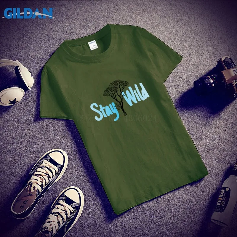 Повседневная футболка для Для мужчин круглый вырез горловины Staywild Футболка
