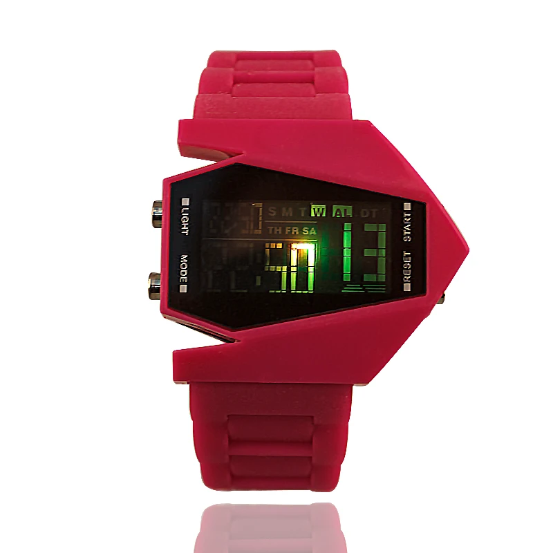 Новая мода для отдыха женские часы модель самолета Творческие силиконовые