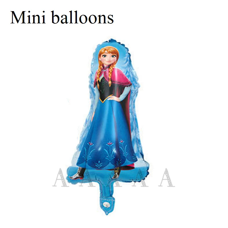 10pc mini anna 10 шт./партия воздушные шары из фольги мини размер принцесса Рапунцель воздушный шар детские игрушки для дня рождения воздушные шарики для украшения - Цвет: 10pc mini anna