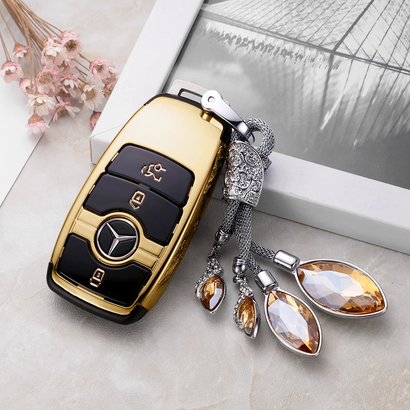 Кожаный чехол бумажник корпус для дистанционного ключа 2008 2016 2017 Mercedes Benz W203 W210 W211