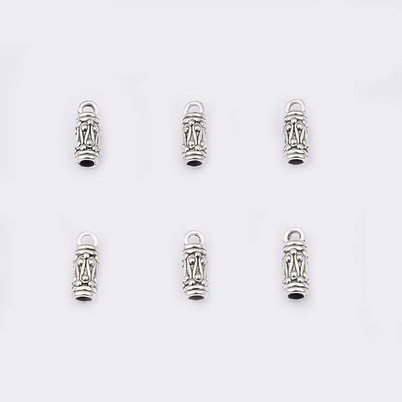 20pcs End Caps Bead Stopper For 2.5mm Round Leather Cord Tassel Jewelry Making Findings 5x13mm | Украшения и аксессуары