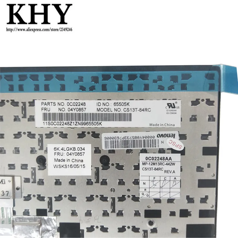 Новая Оригинальная клавиатура TW для ThinkPad L440 L450 L460 T431S T440 T440P T440S T450 T450S T460 FRU 04Y0857 04Y0895