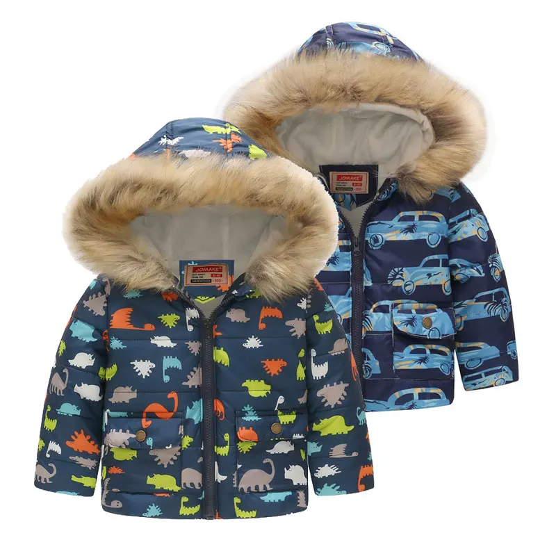 От 2 до 6 лет Детские куртки для мальчиков зимнее пуховое пальто маленьких девочек