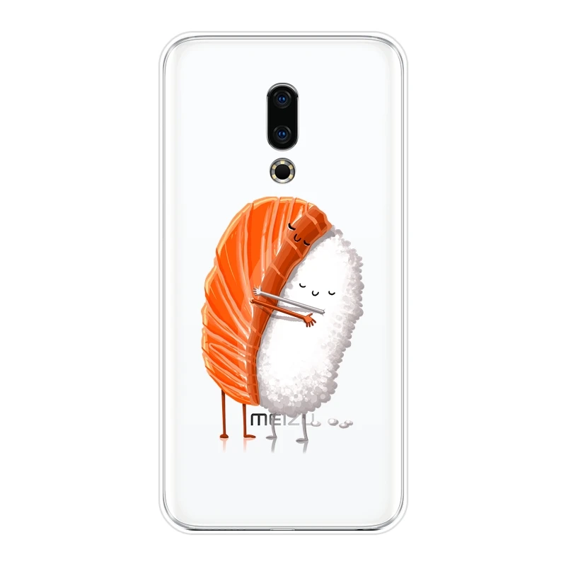 Смешная задняя крышка из ТПУ для Meizu 16th 16x15 Lite 16 Plus мягкий силиконовый чехол