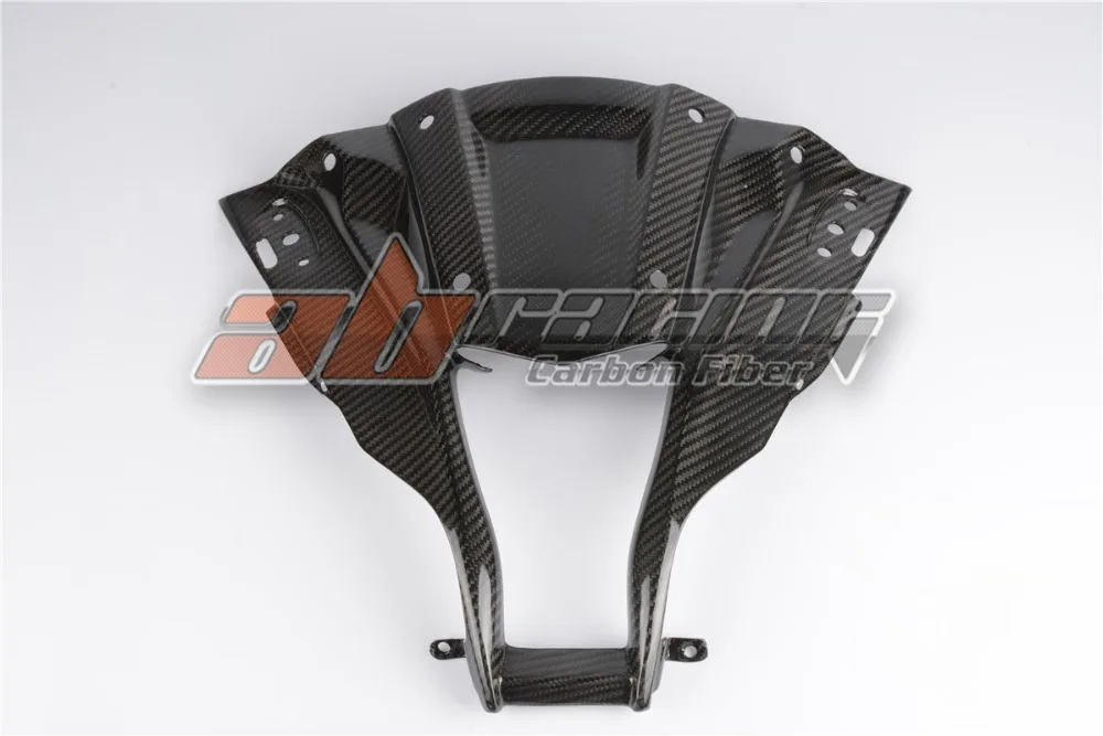 Передняя фара ближнего верхний нос Обтекатели Обложка для Kawasaki ZX10R 2011 2012 2013 полностью из углеродного волокна, твил