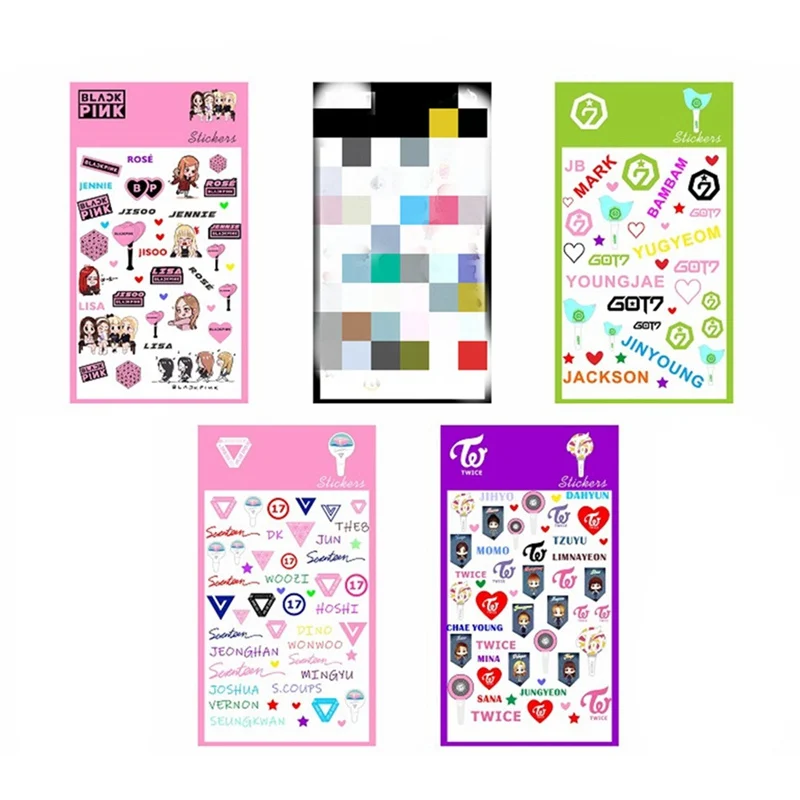 Дважды BLACKPINK SEVENTEEN GOT7 TXT ручка стикер декоративные наклейки DIY Дневник стикер
