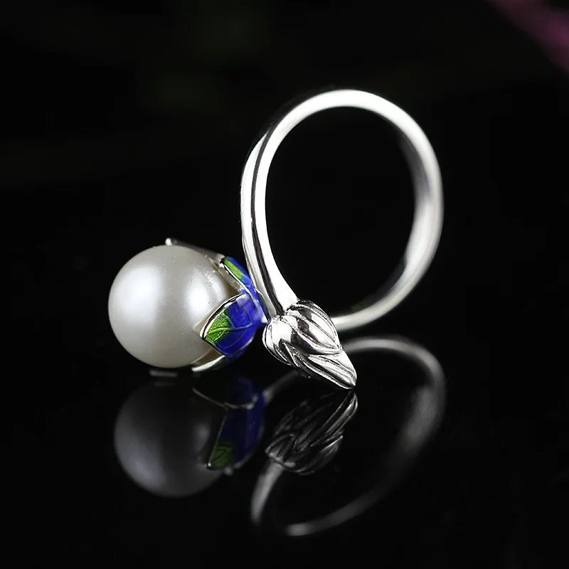 L &amp P модное кольцо жемчужное ювелирное изделие цветок кольца натуральный