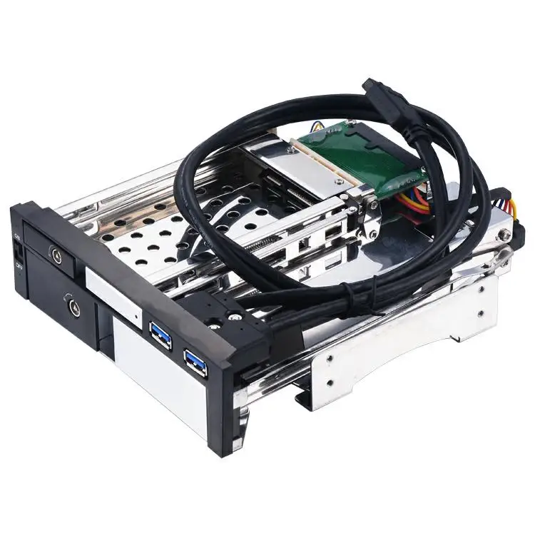Uneatop 2.5+ 3.5 Dual bay алюминиевый корпус SATA жесткий диск горячей замены HDD корпус с двумя Порт USB 3.0 - Цвет: Silver