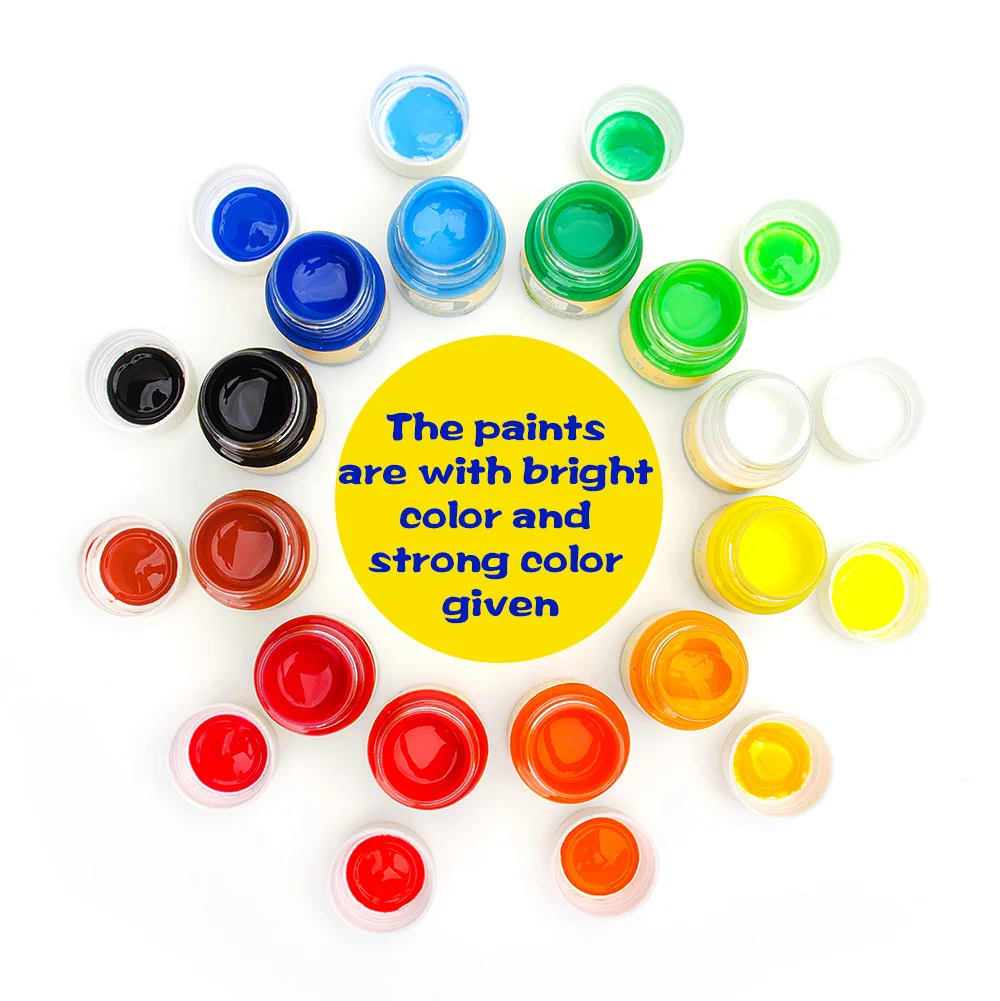 Чудесная моющаяся Нетоксичная детская краска для пальцев 12 цветов 30 мл/бутылка DIY