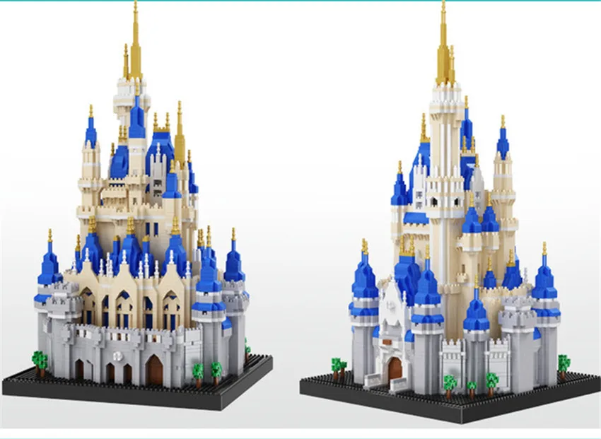 5500+ Balody Diamond Bricks 3D World Famous Architecture Blocks Minne Mickey Castle Model Action Figure Juguetes Toys Kids Gift | Игрушки и