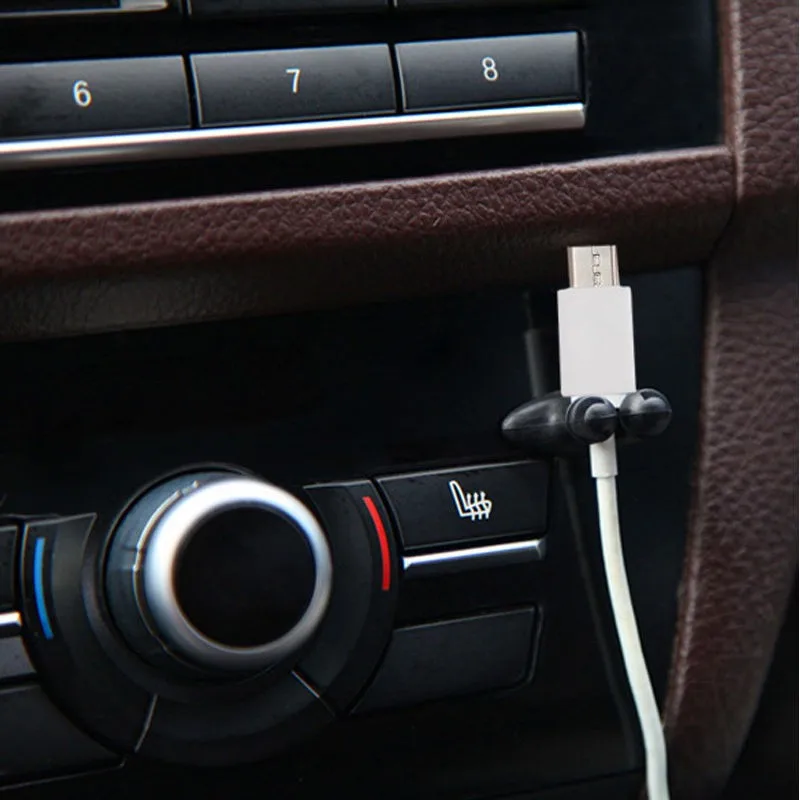 8 шт. липкий держатель для USB шнура зарядного устройства кабеля клейкие зажимы
