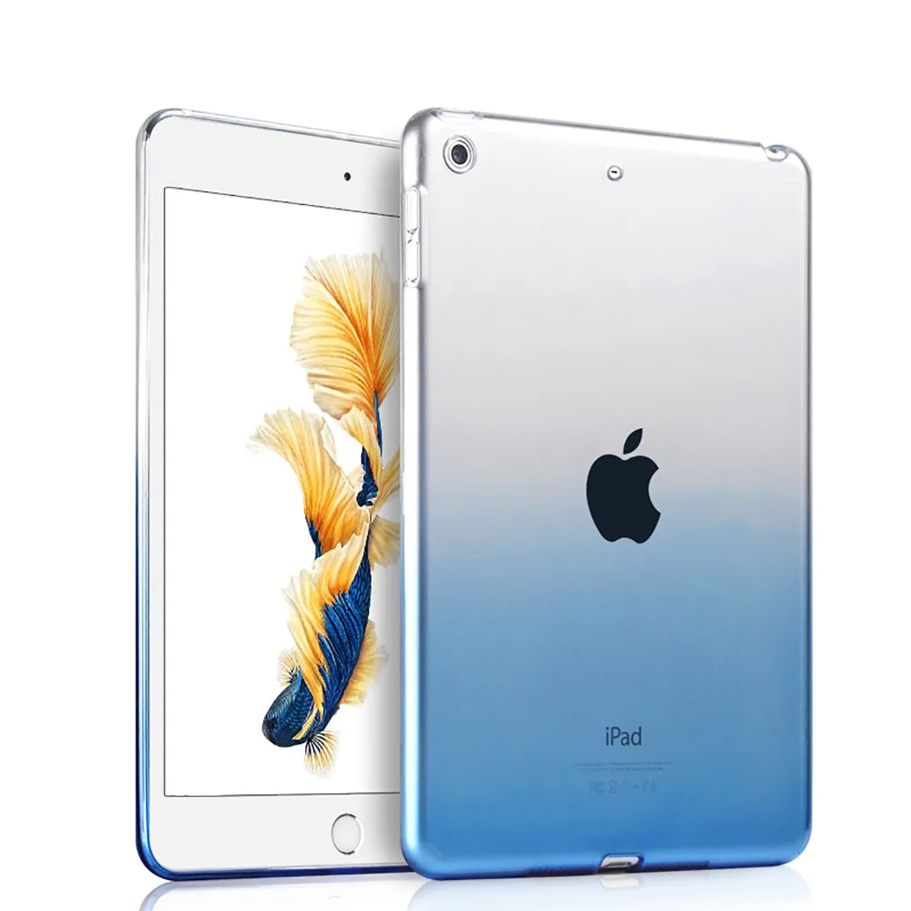 Чехол для iPad 2018 9 7 2017 мягкий силиконовый чехол A1822 A1893 с постепенным изменением