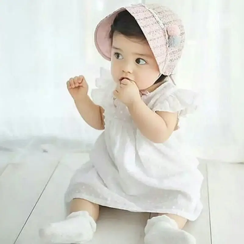 Милое белое платье принцессы из тюля для маленьких девочек одежда малышей с