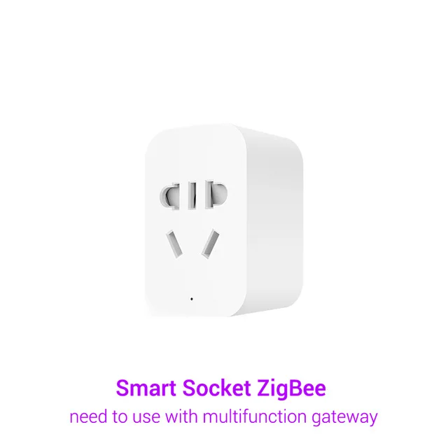 Mijia Zigbee Socket Оригинальные комплекты для умного дома Xiao mi, шлюз, дверной, оконный датчик, датчик человеческого тела, беспроводной переключатель Hu mi dity Zigbee Socket mi APP - Цвет: Mijia Zigbee Socket