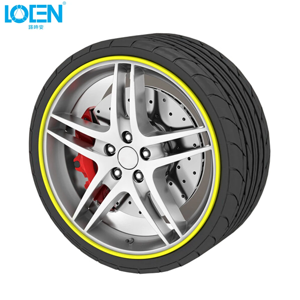

Car Styling 8m/Roll Car Rim wheel Hub Sticker Protector For Audi Toyota Mazda Chevrolet Suzuki Audi Hyundai Car Decoration