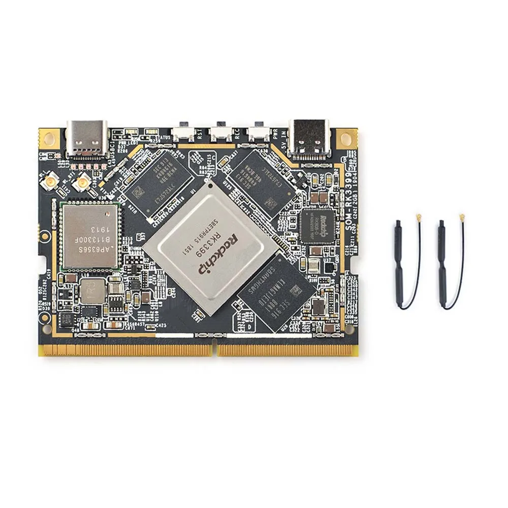 SOM-RK3399 AI Developer kit WiFi BT Поддержка Гбит/с Ethernet и двухэкранный дисплей Android/Ubuntu/QT/buildroot HDMI IN/OUT - Комплект: Комплект 1