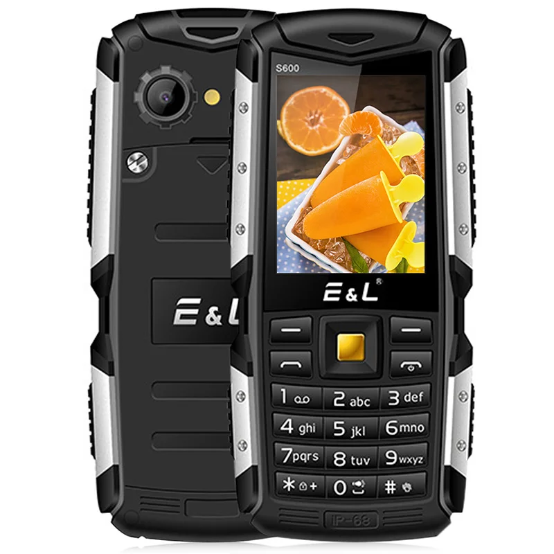 EL S600 Quad Band разблокированный телефон 2 4 дюймов 0.3MP Камера IP68 Водонепроницаемый