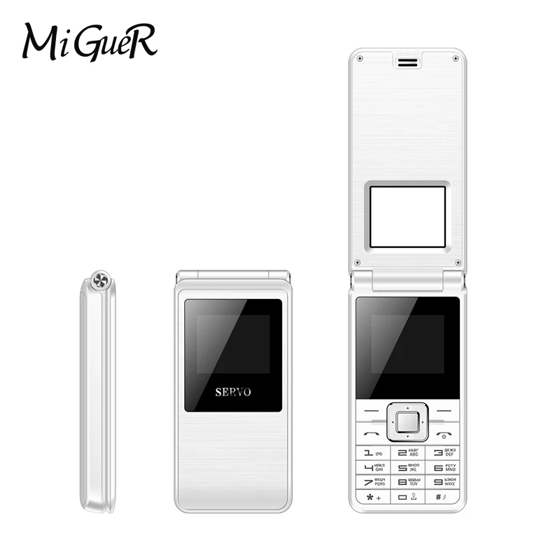 SERVO 2017 флип телефон 1 77 &quotSpreadtrum6533 двойной SIM мобильный GSM Вибрация снаружи fm радио