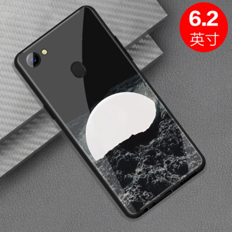 Чехол для OPPO F7 чехол со звездным небом из закаленного стекла OPPOF7 F 7 защитный