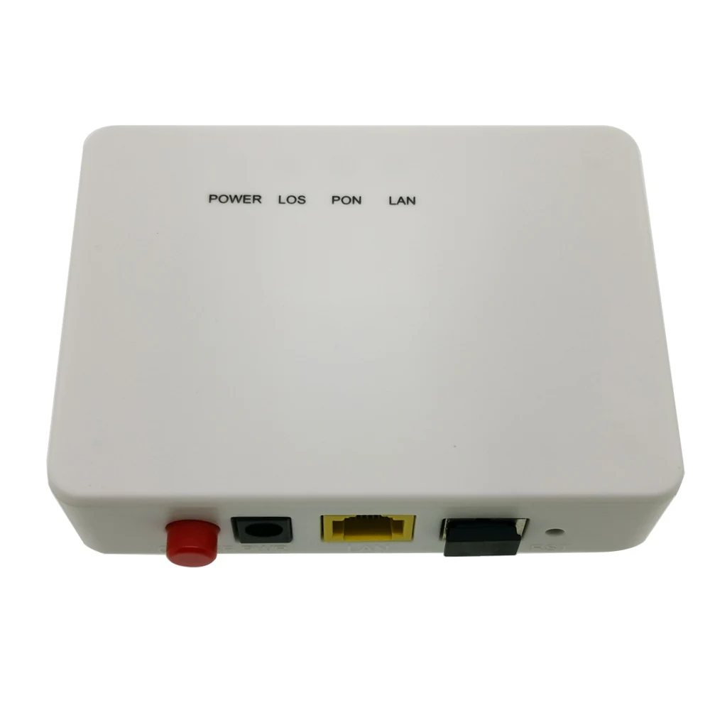 10 шт. XPON волоконное устройство для пользователя сбоку ONU 1GE GPON EPON 1 порт с оптическим сетевым блоком и оптическим сетевым окончанием 1G RJ45 OLT 1,25G Gpon набор микросхем для ZTE включает источник питания - Цвет: no power supply