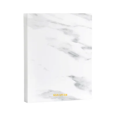 Marble 60 pages Muji стиль A4 простой файл мешок 100 страниц данных книга большой емкости папки файла канцелярские принадлежности - Цвет: Marble 60 pages
