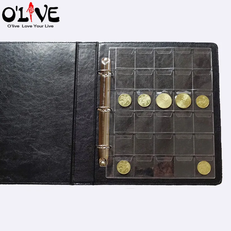 Флюоресцентный Альбом для монет 45 листов бумажный альбом сделай сам