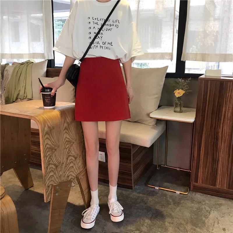 3 цвета Mihoshop Ulzzang Корейская женская модная одежда с высокой талией повседневные