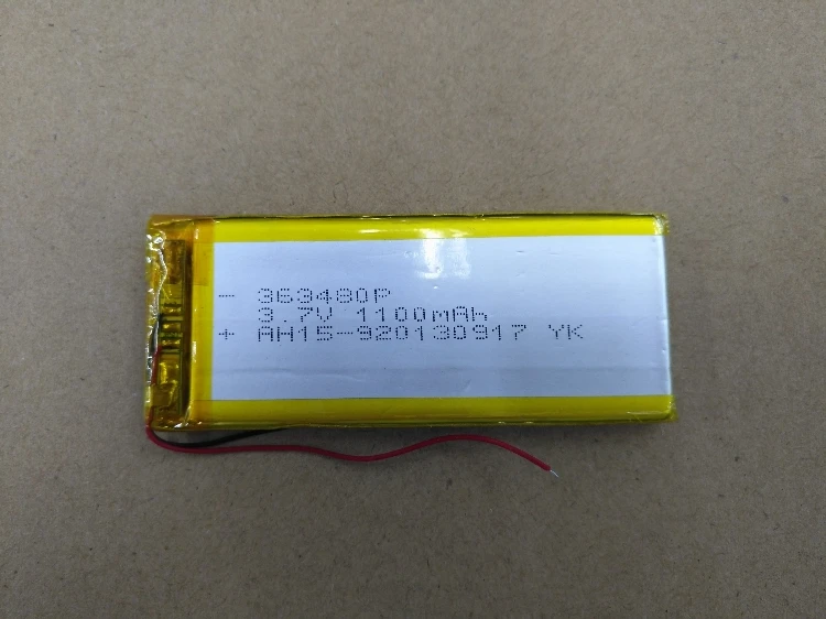 Пакет 3 7 V полимерный литиевый аккумулятор 363480 1100MAH|polymer lithium battery|3.7v polymer batterylithium