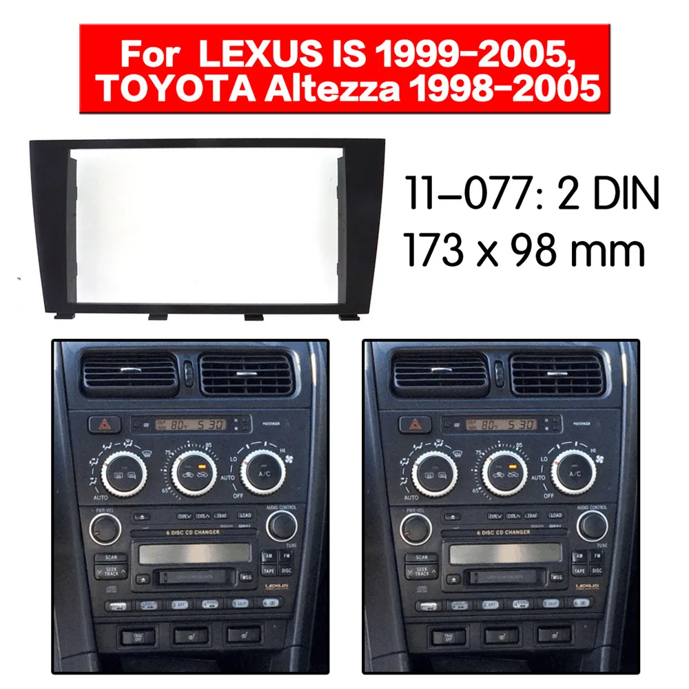 Установка автомобильного радио Набор для крепления на приборной панели LEXUS IS 1999