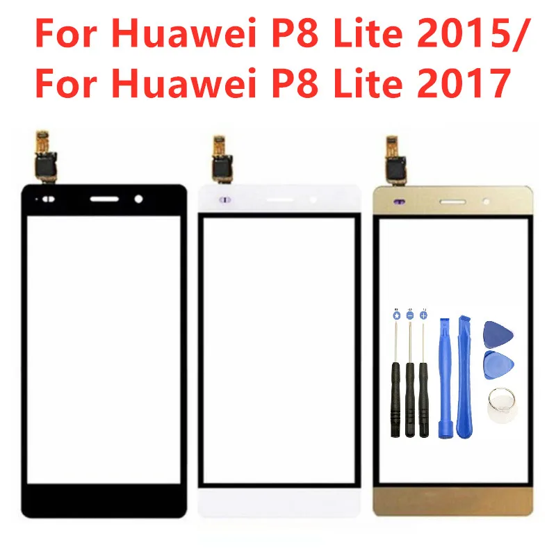Сенсорная панель для huawei P8 Lite сенсорный экран дигитайзер линза датчика на переднем стекле для huawei P8 Lite сенсорный экран