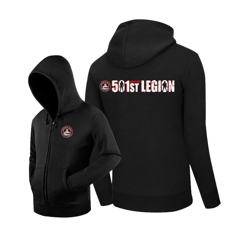 black 501st худи «Легион» для мужчин и женщин; сезон весна-осень; толстовки; свитер; цвет черный, синий; хлопковая верхняя одежда с длинными рукавами; карнавальный костюм; куртка - Цвет: black