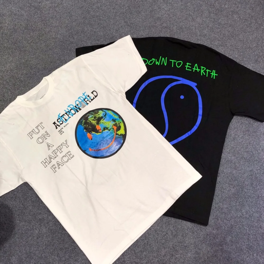 

2019ss последняя в стиле "хип-хоп", лучшее качество, Astroworld печатных для мужчин женщин негабаритных T рубашки для мальчиков модные хлопковые с ко...