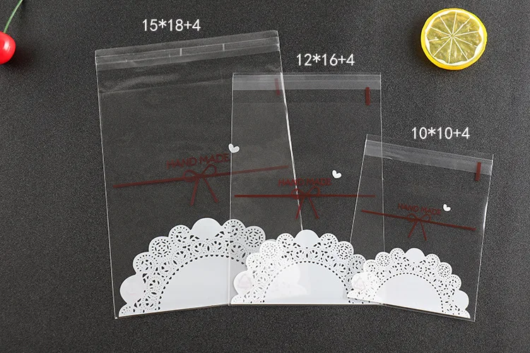 Бесплатная доставка 50 шт./лот упаковка для печенья белый кружевной бант