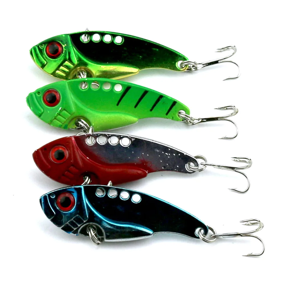 4 шт./лот приманка для рыбалки металлическая VIB жесткая тонущее лезвие 5 см 11 г