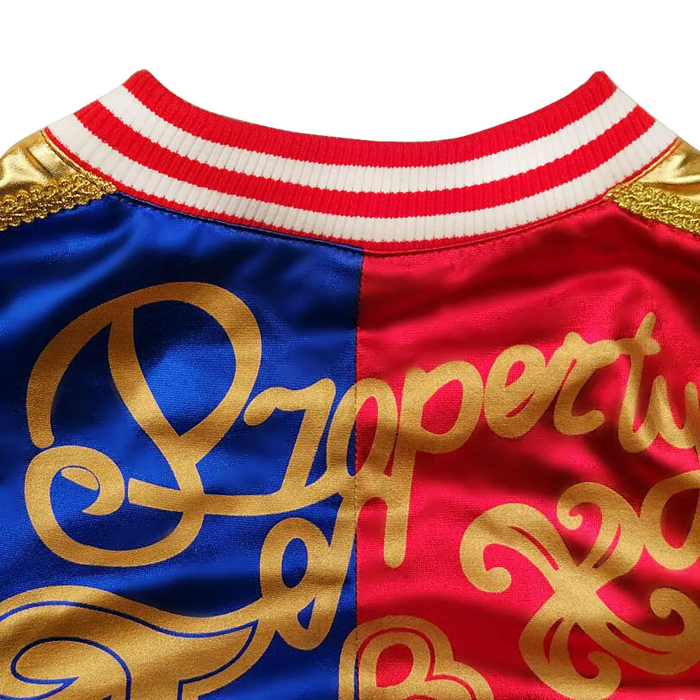 Куртка Харли Куинн куртка с вышивкой Джокера отряда самоубийц для косплея Куинна