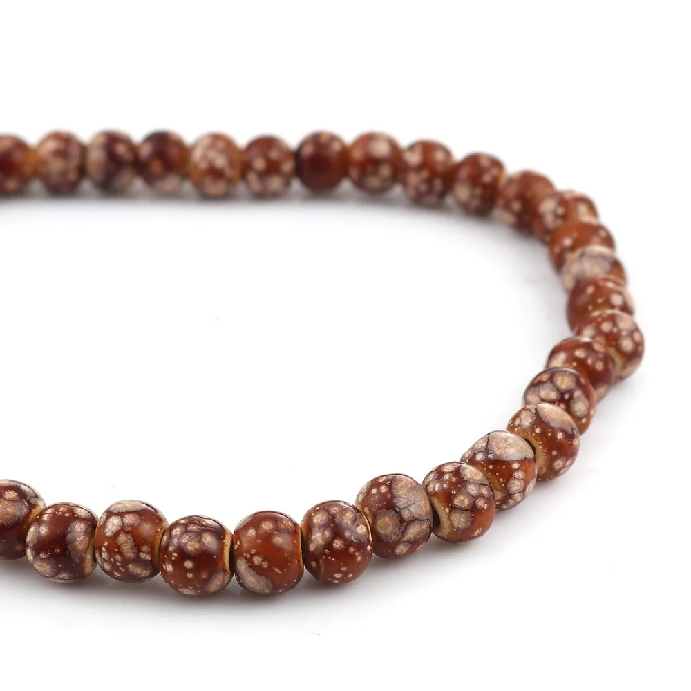DoreenBeads модные деревянные разделительные бусины круглые Амулеты с оранжево