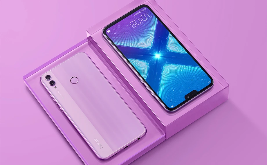 Глобальная прошивка HONOR 8X мобильный телефон 6,5 дюймов полный экран Kirin 710 Восьмиядерный Android 8,1 3750 мАч отпечаток пальца ID