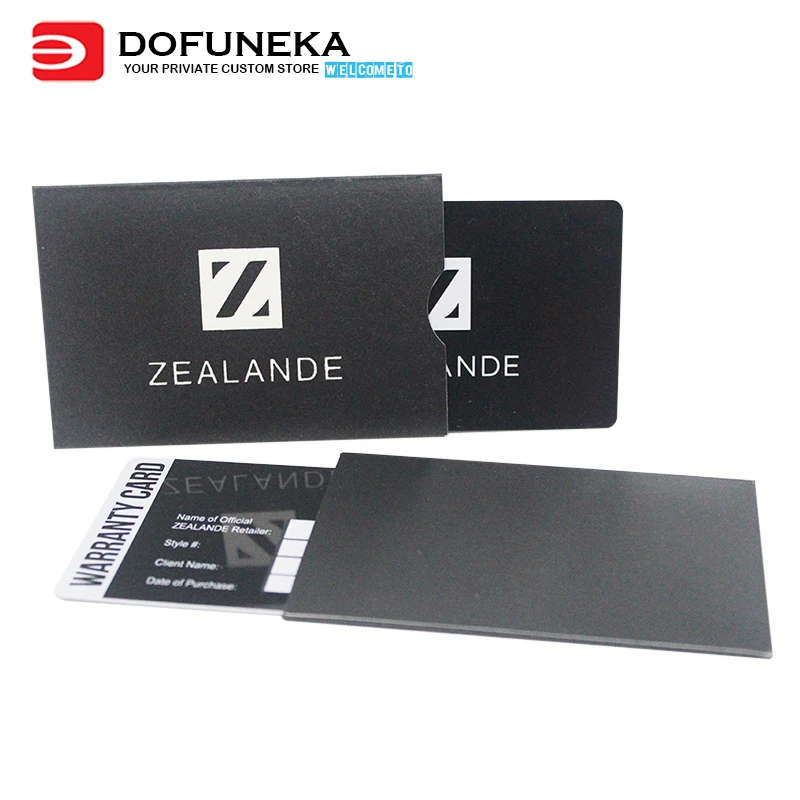 China Wholesale Print Plastic PVC Warranty Card With Signature Panel  And Card Case Optional